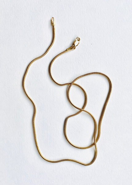18k Gold Snake Chain Necklace (18